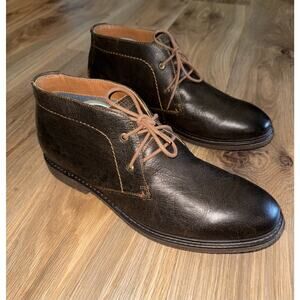 Lucky Brand Boone Brown Leather Chukka Ankle Boots - Size 13 - W3